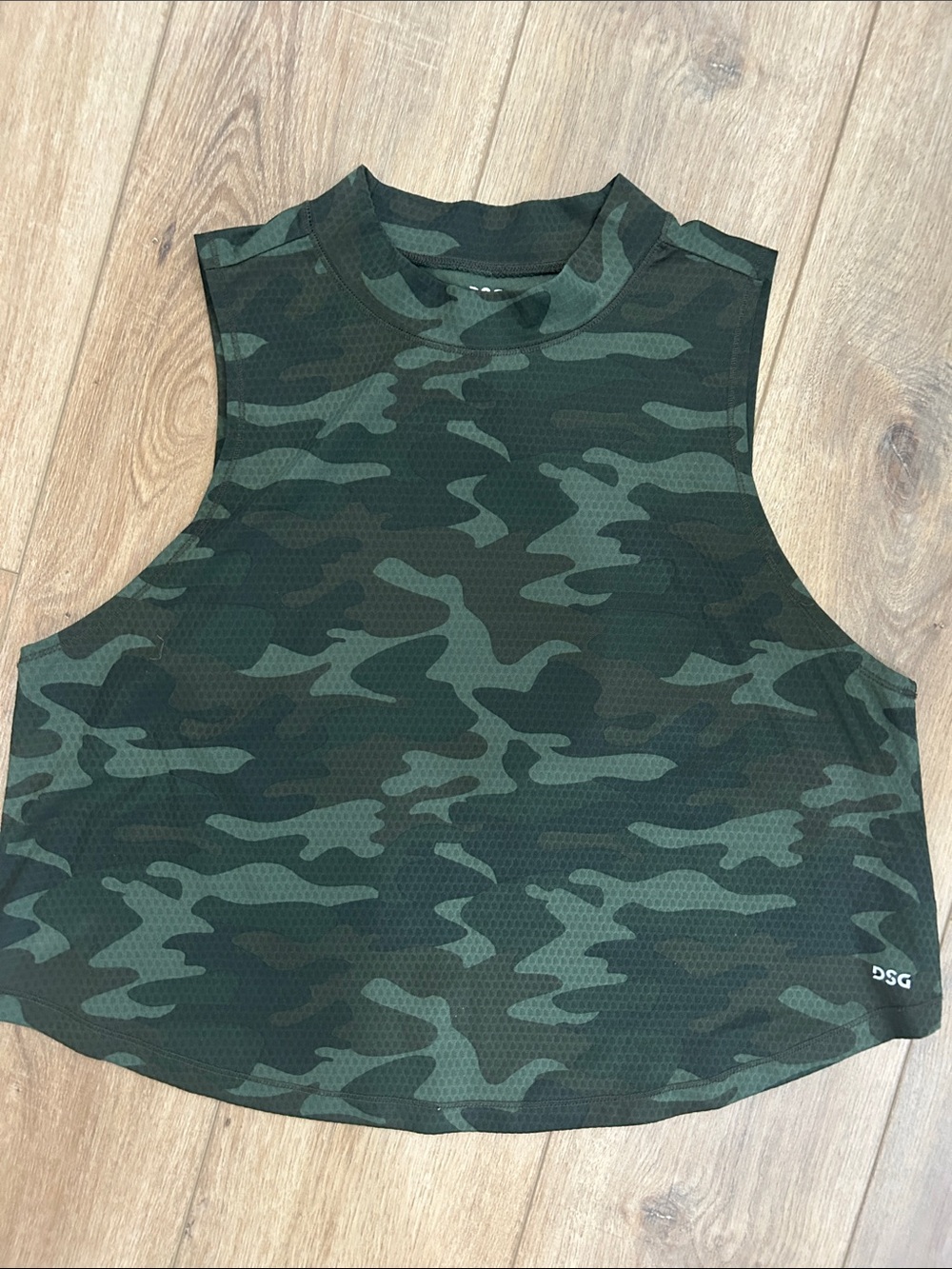 DSG Green Camo Athletic Crop Tank